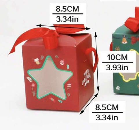 Red Star Chocolate Christmas Box