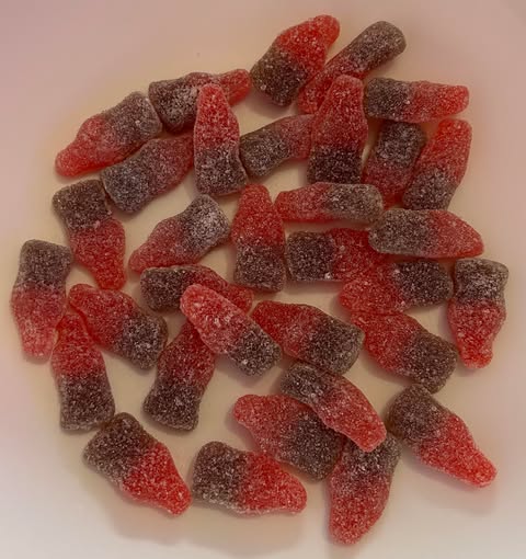 Fizzy Cherry Cola Bottles