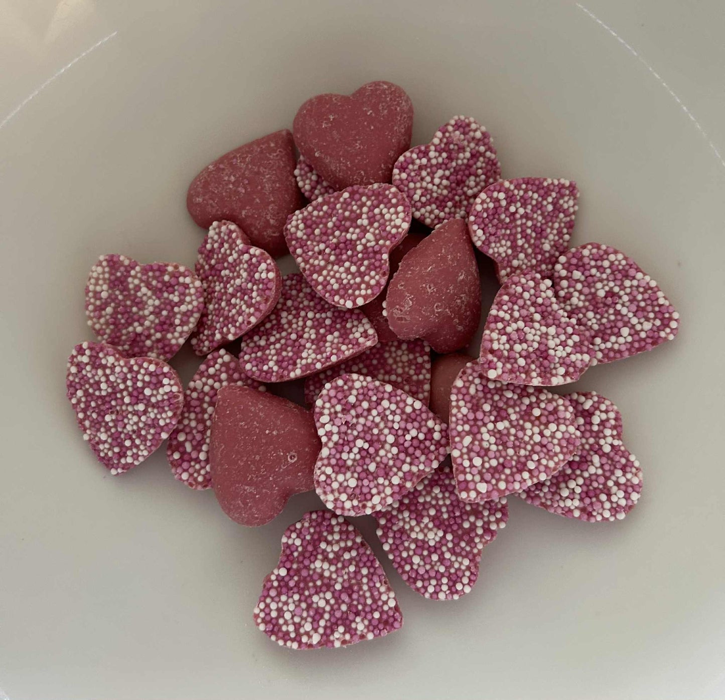 Strawberry Pink Hearts