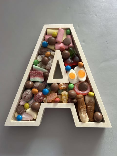 Sweet & Chocolate Filled Letters