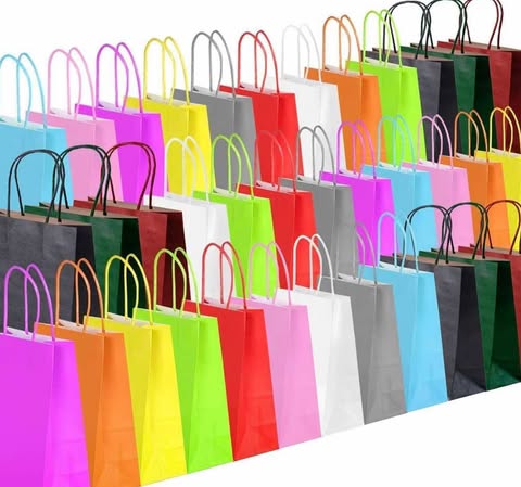 Small Multi-Coloured Gift Bags