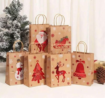 Mixed Designs Christmas Gift Bags