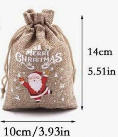 Christmas Hessian Bags