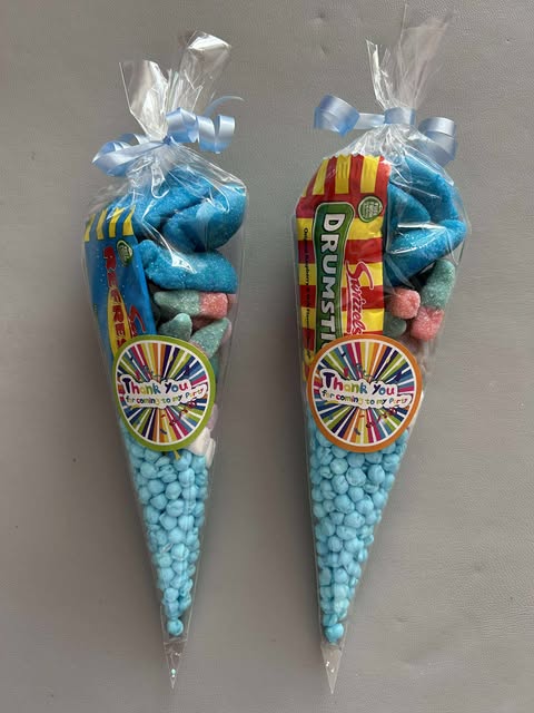 Clear Sweet Party Cones