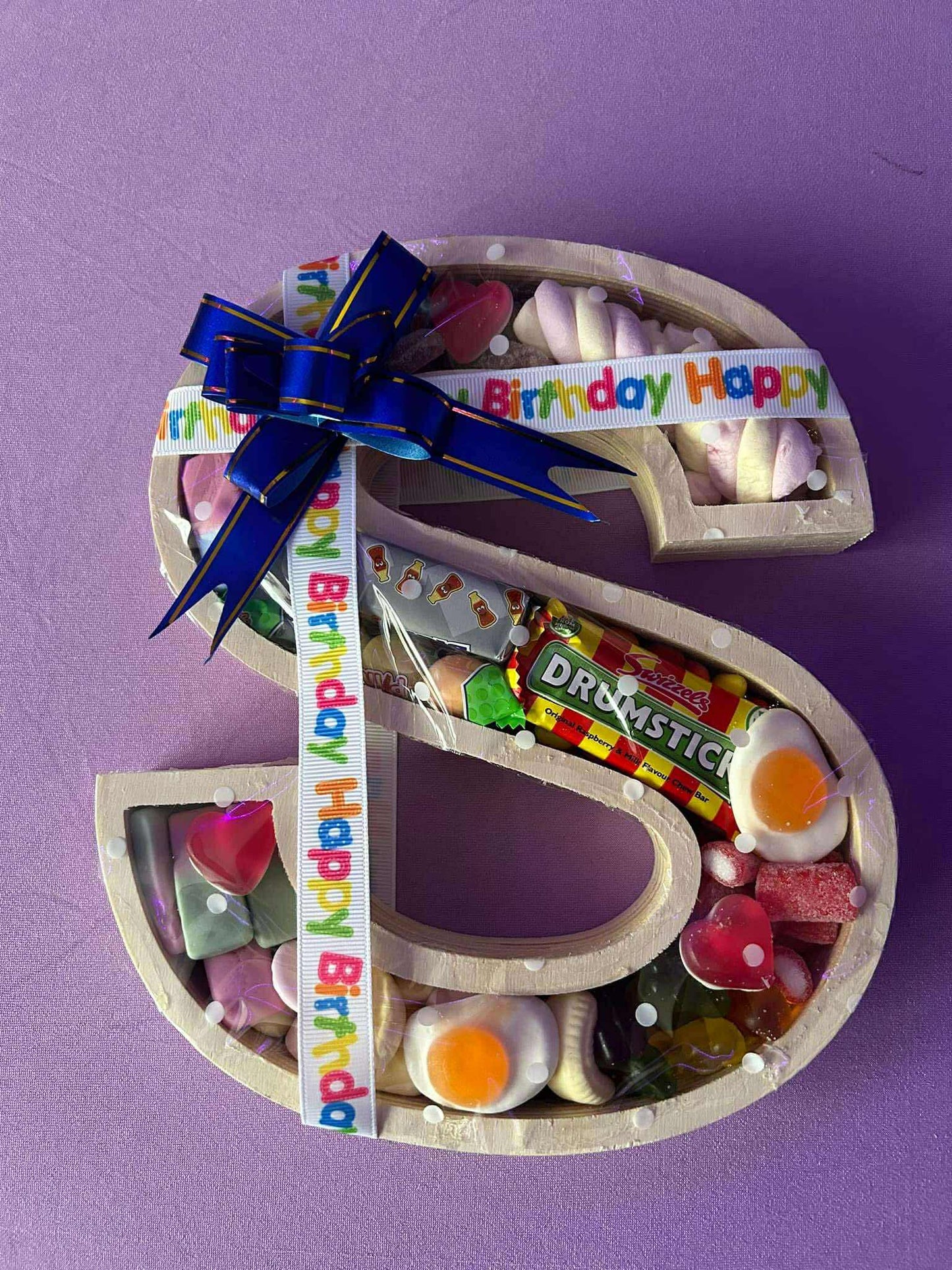 Sweet Filled Wooden Letters