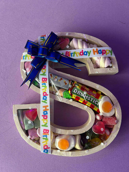 Sweet Filled Wooden Letters