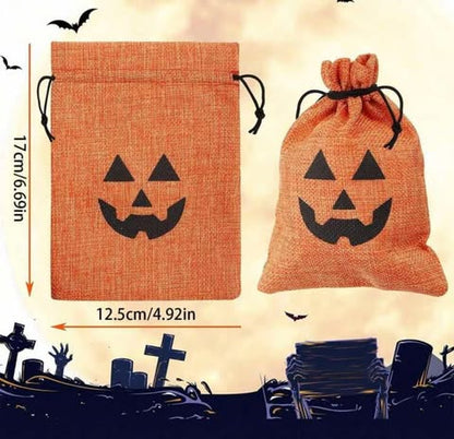 Pumpkin Hessian Bag